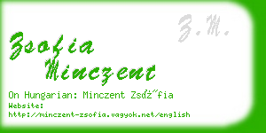 zsofia minczent business card